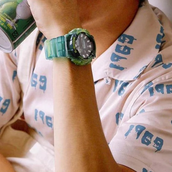 Casio G-SHOCK GAX100 Green Sports Men's Watch - Picture 12 of 13